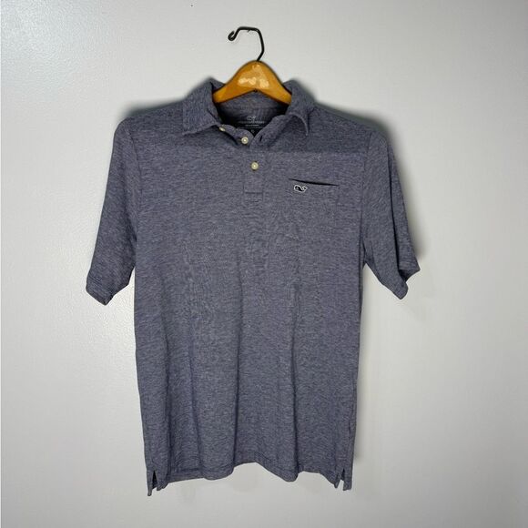 Vineyard Vines Edgartown Polo Blue Gray | Boys XL‎ - Picture 1 of 4